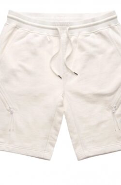CP COMPANY Diagonal Fleece Lens Shorts - White