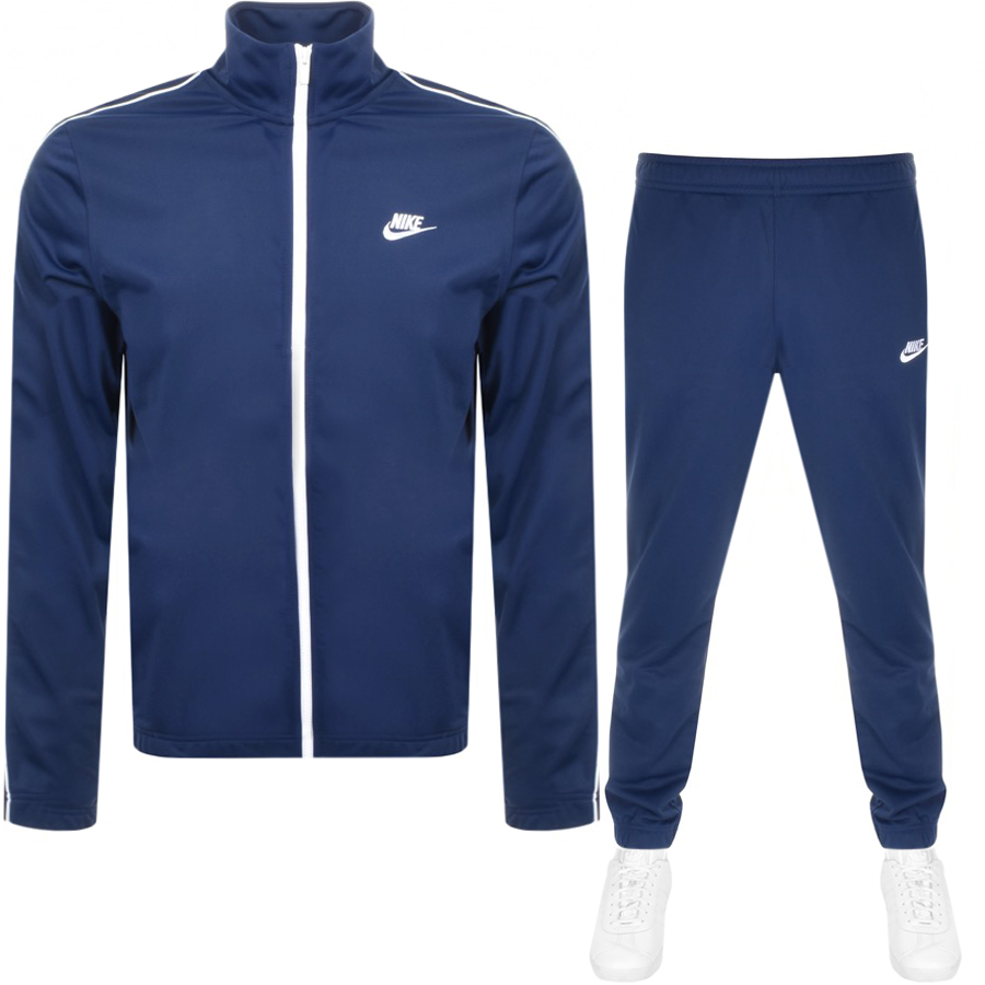 nike tracksuit in navy