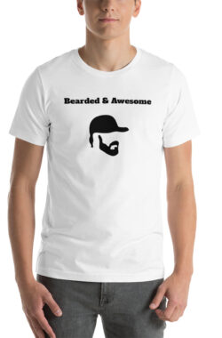 Bearded and Awesome Short-Sleeve T-Shirt