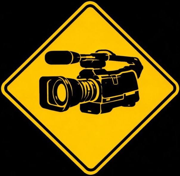 yellow-roadsign-video-camera